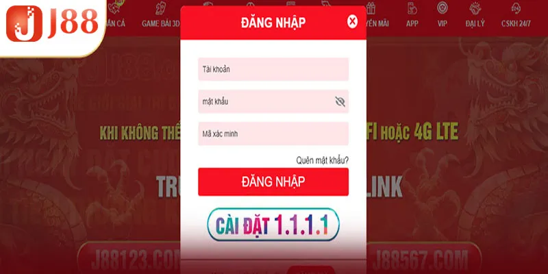 Cách đăng nhập trên website chính thức